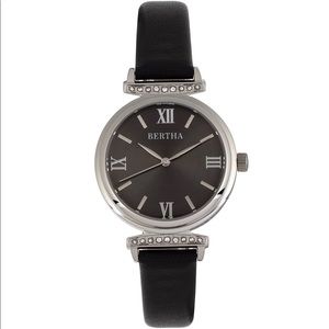 New-Beautiful-Bertha Jasmine Leather-Band Watch